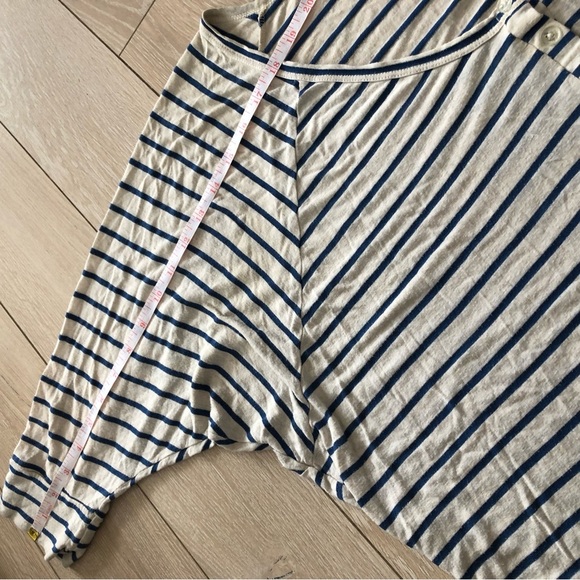 Billabong Dolman Sleeve Striped T Shirt in Blue & White Size L - Picture 7 of 13
